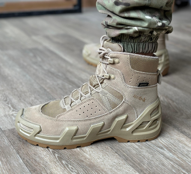 Тактичні чоловічі берці AK демісезонні військові берці Tactic армійські черевики Waterproof Койот 45 розмір