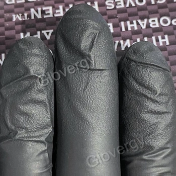 Рукавички нітрилові Hoffen Black розмір XL чорні 100 шт