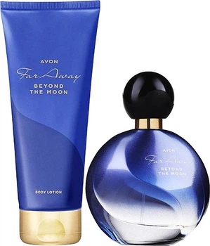 Жіночий парфумерно-косметичний набір Avon Far Away Beyond the Moon (духи 50 мл+парфумований лосьйон 125 мл)