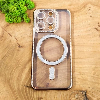 Чехол Hoco Diamond case with MagSafe для iPhone 15 Pro Max Gold