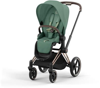 Прогулочная коляска Cybex Priam 4.0 Leaf Green рама Rosegold
