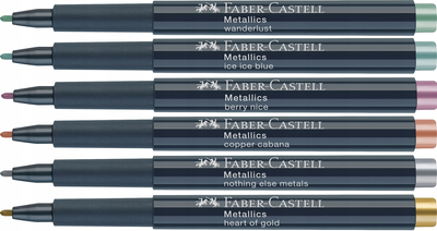Zestaw markerów Faber Castell Metalic 6 szt (4005401607069)