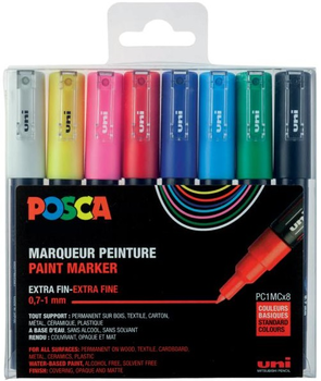 Набір маркерів Posca PC 1M Standard 8 шт (3296280033310)
