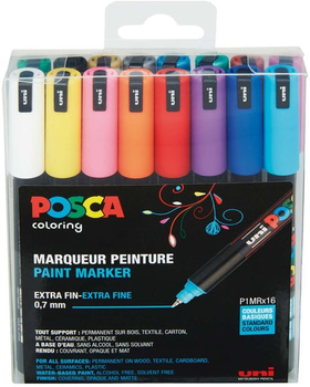 Набір маркерів Posca PC 1MR Basic Colors 16 шт (3296280019833)