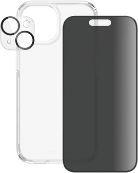 Набір PanzerGlass Privacy 3-in-1 Pack для Apple iPhone 15 чохол + Захисне скло + Захисне скло для камери (B1172+P2809)
