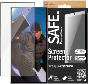 Szkło hartowane PanzerGlass Safe Screen Protector do Samsung Galaxy S 2024 Ultra Ultra-Wide Fit w. EasyAligner (SAFE95668)