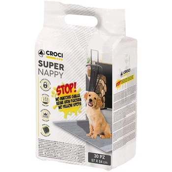 Пеленки Croci Super Nappy с активированным углем для щенков и собак 57*54 30 шт