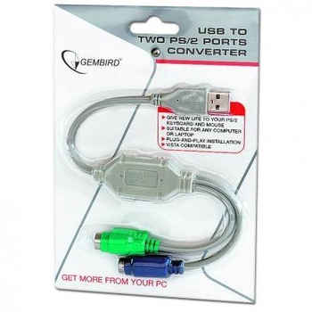 Контроллер USB-2xPS/2 Cablexpert (UAPS12)