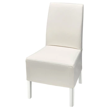 Стул средней длины с чехлом IKEA BERGMUND, белый, Вставки белые, 893.847.35