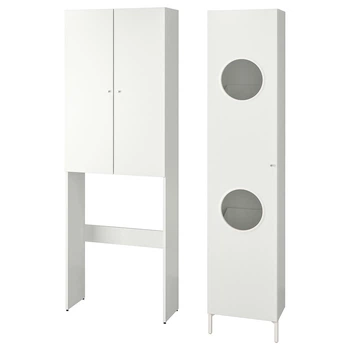 Комбинация для хранения белья IKEA НЮШЁН белый, 105x32x190 см 094.159.53
