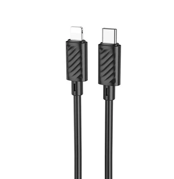 Кабель Hoco X88 Magic silicone 20W Type-C to Lightning 1m black