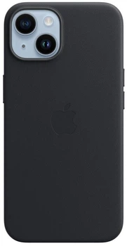 Чохол шкіряний Wave Premium AAA Leather Case with MagSafe для Apple iPhone 14 Midnight