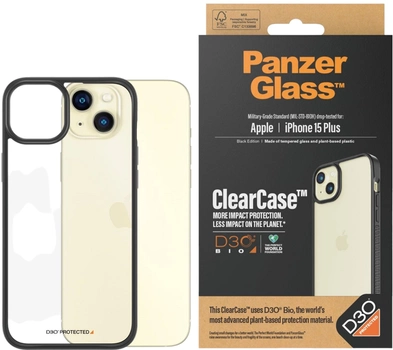 Чохол PanzerGlass ClearCase with D3O для Apple iPhone 15 Plus (5711724011788)