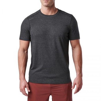 Футболка Тактична Потовідвідна 5.11 Tactical Pt-R Charge Short Sleeve Top 2.0, Black Heather, L