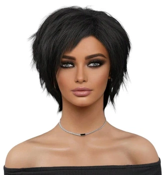 Парик брюнетки короткий Black, термоволокно