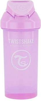 Kubek niekapek Twistshake z silikonową słomką Fioletowy 360 ml (7350083125910)