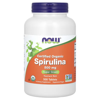 Сертифицированная Органическая Спирулина Org Spirulina 500мг – 500 таб