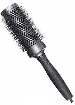 Кругла щітка Olivia Garden Essentials Blowout антистатична для укладання волосся Classic Silver 45 мм (5414343020987)