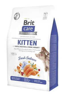 Сухий корм Brit Care Cat GF Kitten Gentle Digestion Strong Immunity Сухий корм з лососем для кошенят 400 г