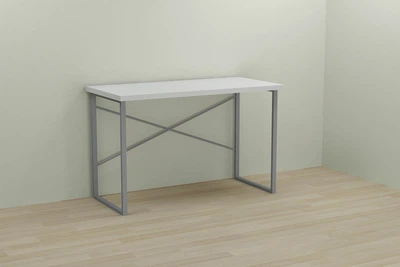 Компьютерный стол Ferrum-decor Дейв 75x100x70 серый ДСП Белое 32мм