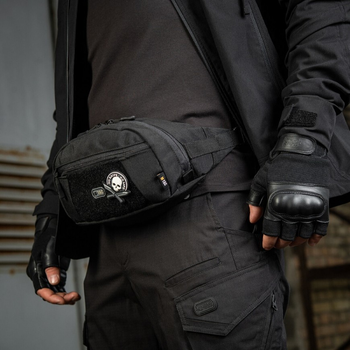 Поясная сумка тактическая M-TAC Companion Bag Large Black с липучкой