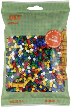 Термомозаика Hama Набор цветных био-бусин Midi 5+ 3000 шт 6 цветов (HM-191-198)