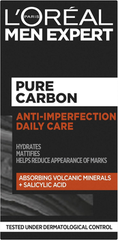 Крем для обличчя L'Oreal Paris Men Expert Pure Carbon Anti-Imperfection Daily Care 50 мл (3600523979318)