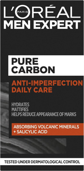 Крем для обличчя L'Oreal Paris Men Expert Pure Carbon Anti-Imperfection Daily Care 50 мл (3600523979318)