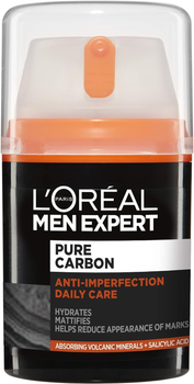 Krem do twarzy L'Oreal Paris Men Expert Pure Carbon Anti-Imperfection Daily Care 50 ml (3600523979318)
