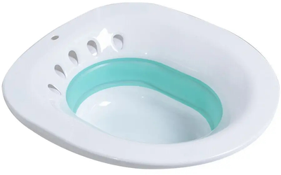 Ванночка для гигиенических процедур на унитаз Supretto Белая с мятным (8421-0001)