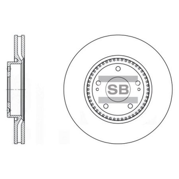 шт. Гальмівний диск Sangsin SD1005