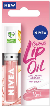 Олія для губ Nivea Caring Lip Oil Rose 5.5 мл (8806322113389)