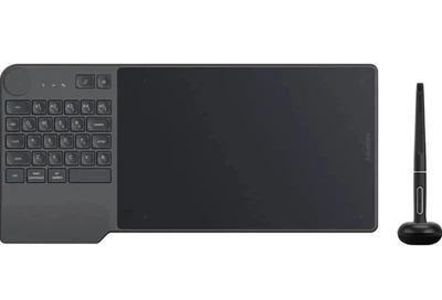 Графический планшет Huion Inspiroy Keydial KD200 Bluetooth 5.0 рабочая область 226 x 143 мм Серый
