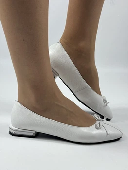 Женские балетки Molka 38 (24.5cм) Белый 3241