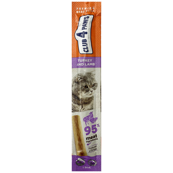 Лакомства Club 4 Paws Мясная палочка с индейкой и ягненком 5 г (D5151106)