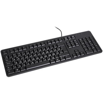 Дротова клавіатура Dell KB212-B з кирилицею (наклейки)