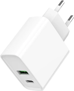 Сетевое зарядное устройство Gembird 20 Вт White (TA-UC-PDQC20-01-W)