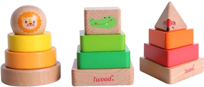 Drewniane klocki IWood Animal Shape Sorting Toy (6935494719821)