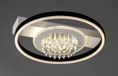 Люстра светодиодная LED с пультом, DIMMER, 88w Sneha (99653716040/3 BLACK+WHITE)