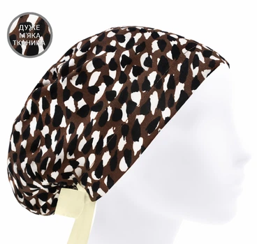 Медицинская шапочка женская HeadwearUniverse универсальная принт Гепард