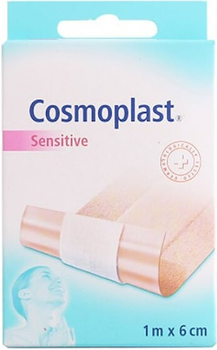 Пластырь Cosmoplast для чувствительной кожи на порезы 6 см x 1 м (4046871005399)