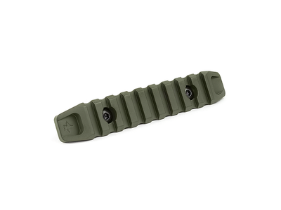 Планка Пикатинни КРУК CRC 9023 ODGreen на 9 слотов с креплением M-Lok