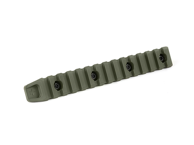 Планка Пикатинни КРУК CRC 9009 ODGreen на 14 слотов с креплением M-Lok