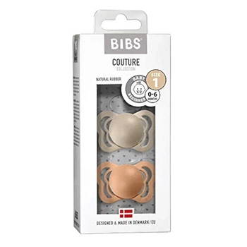 Пустышка Bibs Couture Vanilla + Peach 0-6 мес. 2 шт.