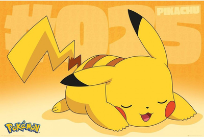 Плакат ABYstyle Pokémon Maxi Pikachu Asleep 91.5 x 61 см (5028486485970)