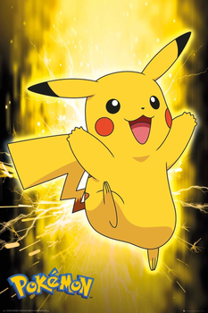 Плакат ABYstyle Pokémon Maxi Pikachu Neon 91.5 x 61 см (5028486420261)