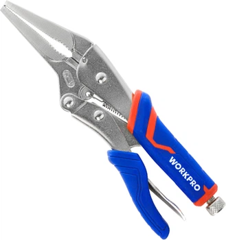 Клещи зажимные Workpro прямые долгий нос 250 мм CR-V Pro Plus (WP231076)