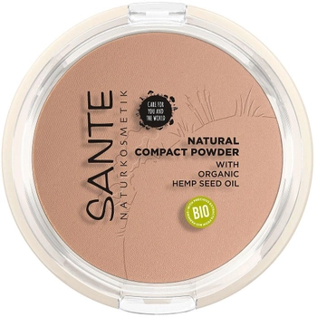 Пудра для обличчя Sante Natural Compact Powder натуральна пресована 02 Neutral Beige 9 г (4025089085386)