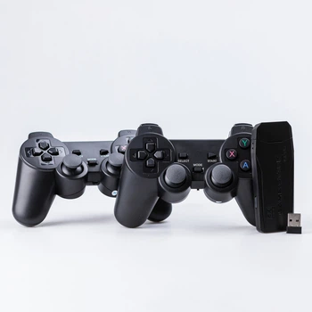 Игровая приставка M8 Mini Game Stick 10000 игр 4K/HDMI/64 Gb + 2 беспроводных джойстика