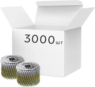 Gwoździe bębnowe VOREL do pistoletu pneumatycznego 80x2.8 mm 15-16˚ 3000 szt (72021_v)